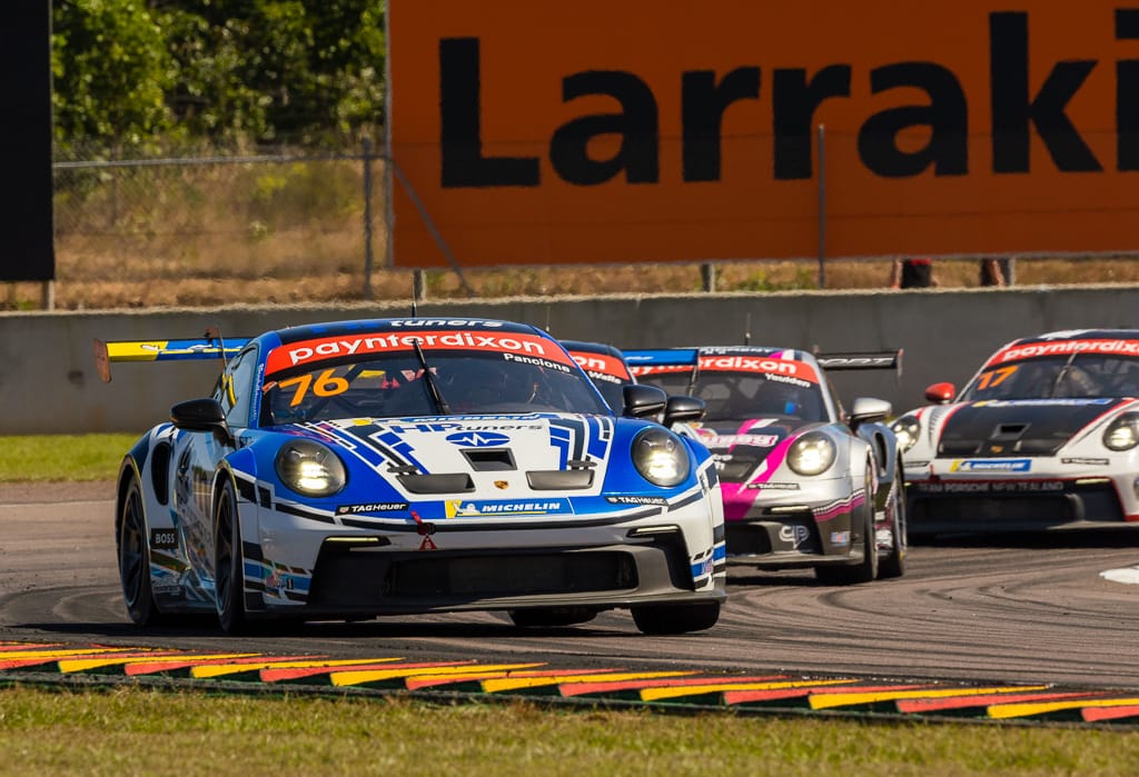 Christian Pancione with McElrea Racing in the Porsche Carrera Cup at Darwin 2022