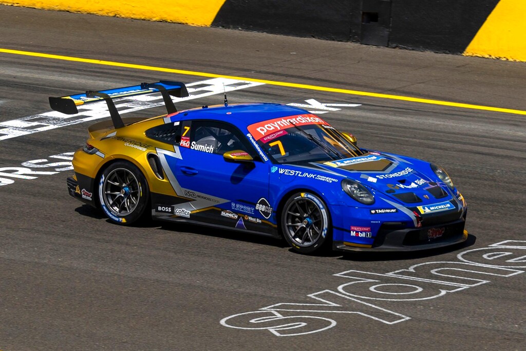 Caleb Sumich with McElrea Racing in the Porsche Carrera Cup Australia at Sydney Motorsport Park