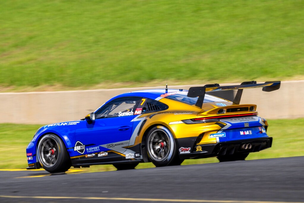 Caleb Sumich with McElrea Racing in the Porsche Carrera Cup Australia at Sydney Motorsport Park