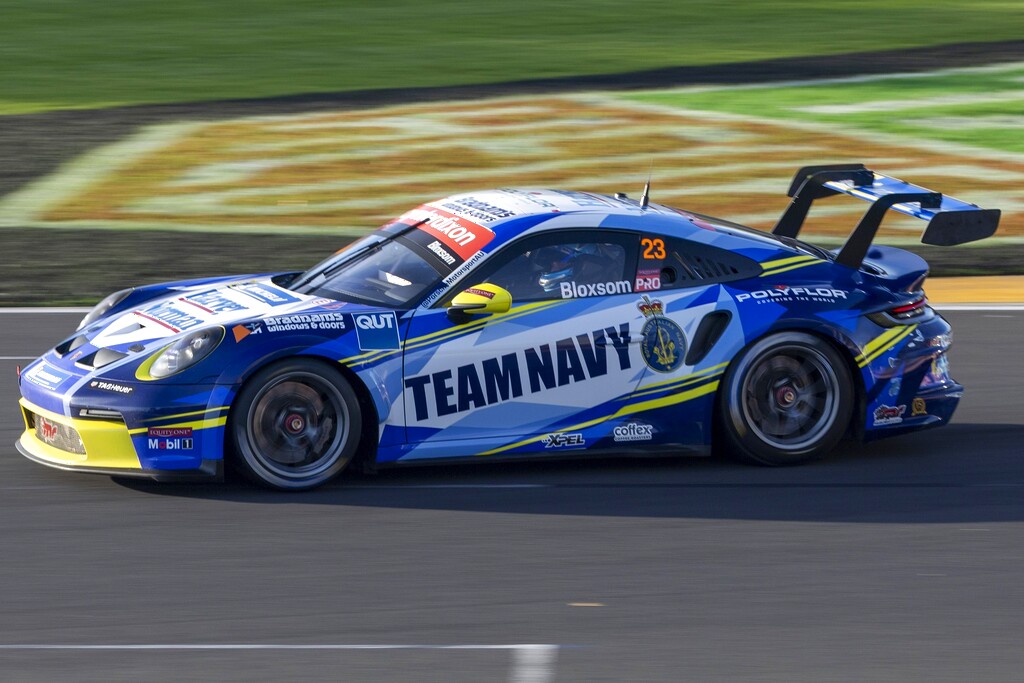 Lockie Bloxsom with McElrea Racing in the Porsche Carrera Cup Australia at the Australian Grand Prix